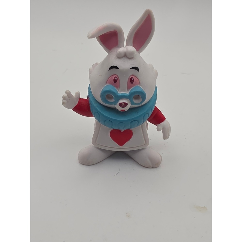 Disney White Rabbit Figure 2" Alice in Wonderland PVC Toy Animators Collection